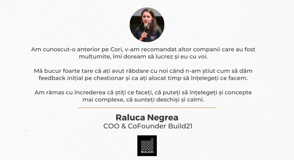 Testimonial Raluca Negrea - Build21