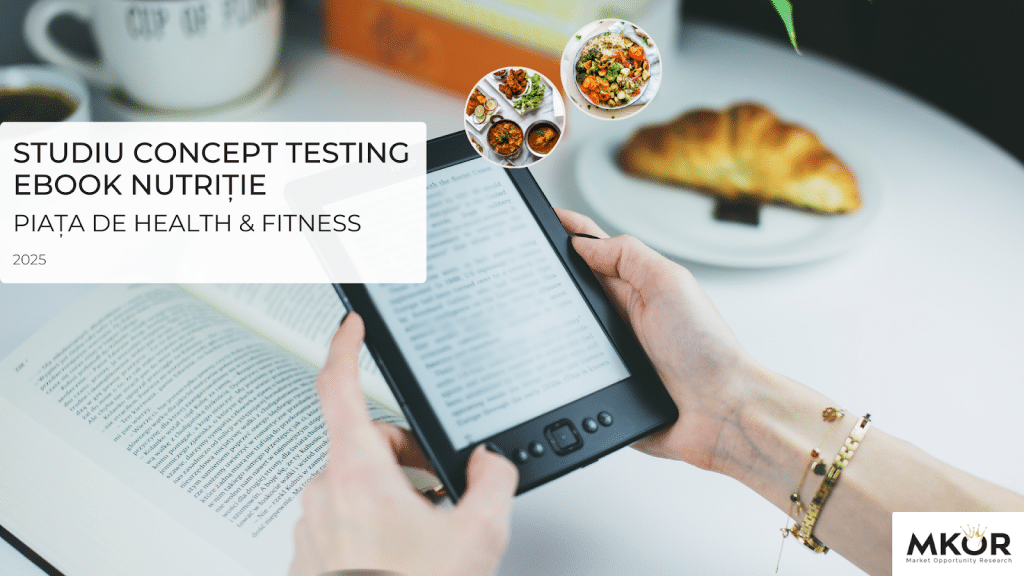 Concept testing eBook de nutriție personalizată