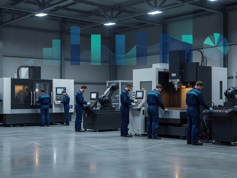 Atelier industrial B2B cu echipamente tehnice si analiza de piata